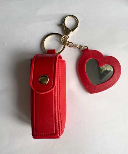 Leather lipstick holder with