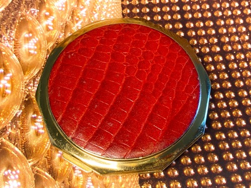 Stratton red leather covered