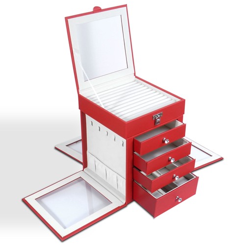 Red layer rotating - 5-layer, leather