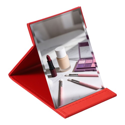 Foldable desk mirror with - foldable,