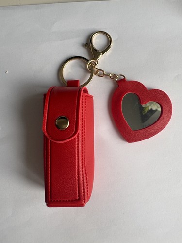 Leather lipstick holder with - leather,