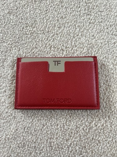 Tom ford red leather card - tom,