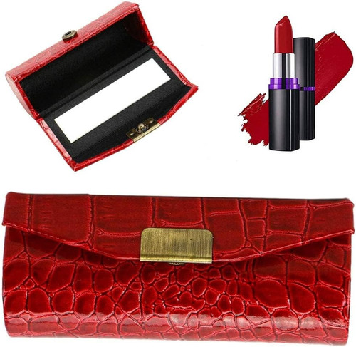 Lipstick holder case with - lipstick,