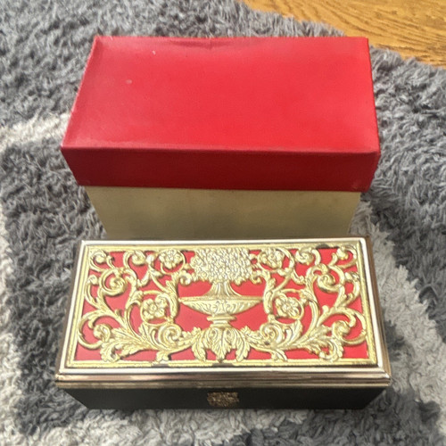 Red black gold faux - red/black/gold,