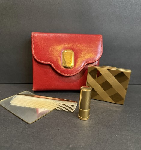 Vintage corde leather - leather, red